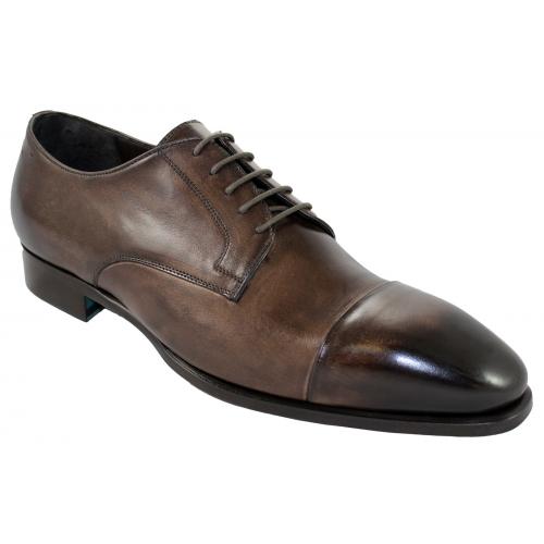 Emilio Franco 2705 Chocolate Brown Genuine Calf Leather Shoes.